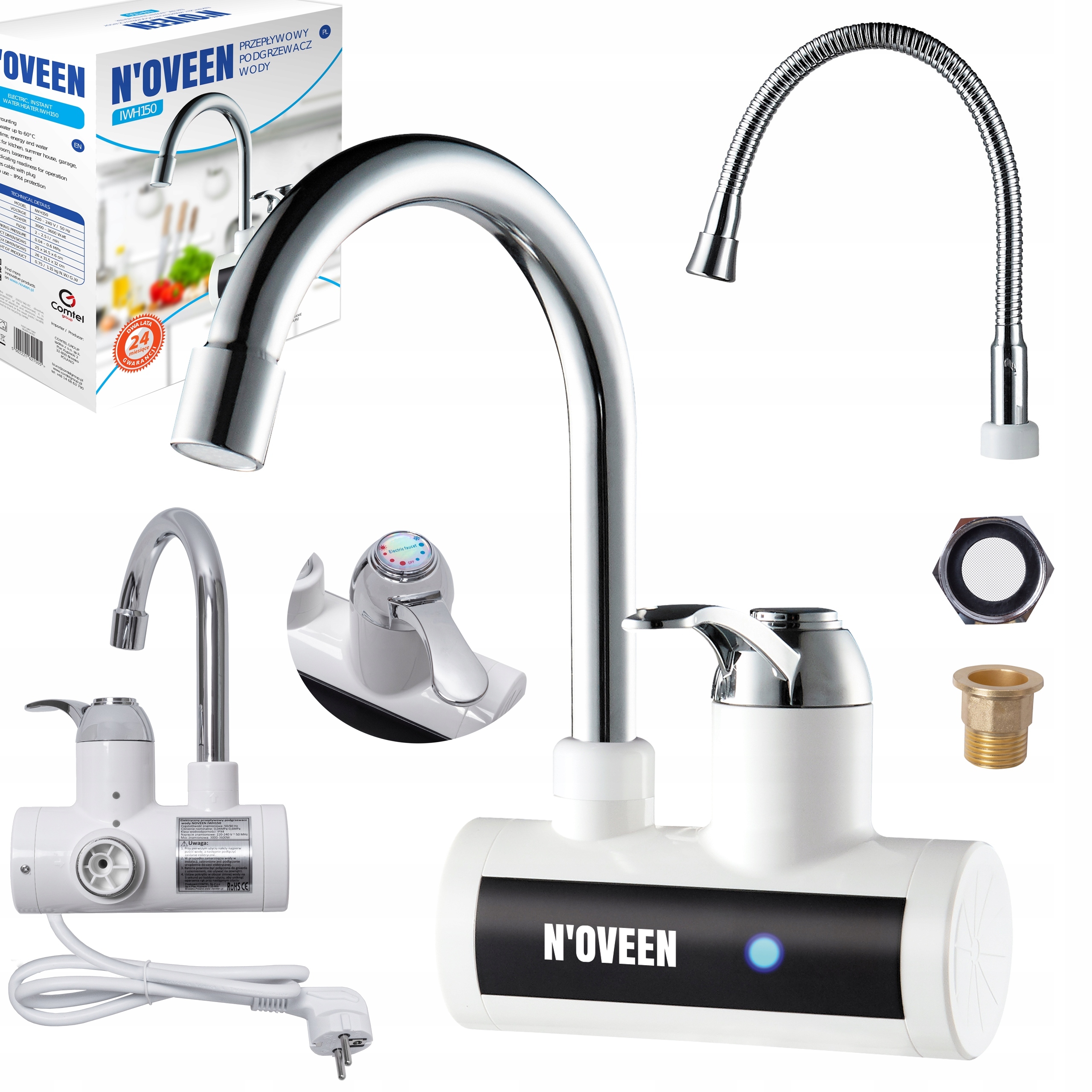 N'oveen 3600W ohrievač vody